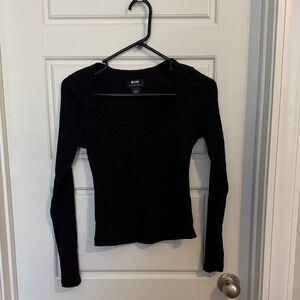 Maeve Classic Black Long Sleeve Tee